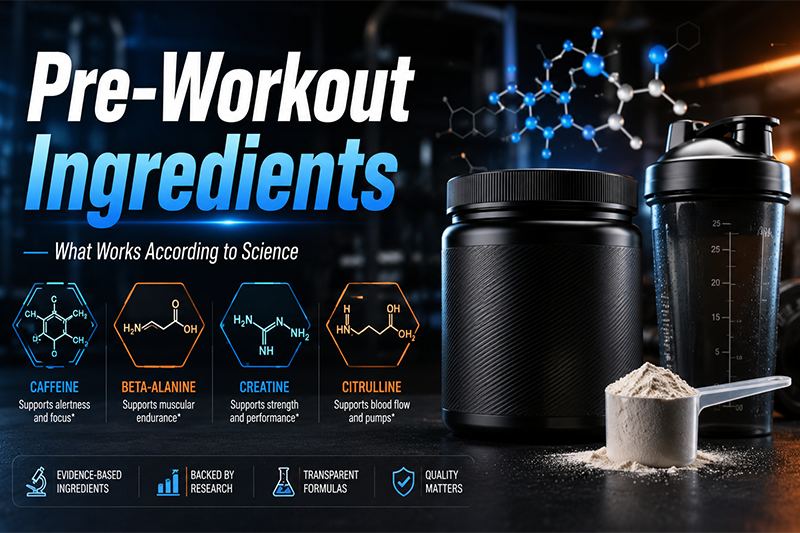 Συστατικά Pre-Workout: Ποια Λειτουργούν Σύμφωνα με την Επιστήμη;