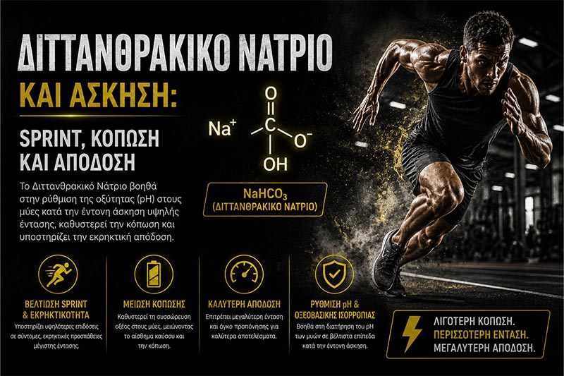 Διττανθρακικό Νάτριο και Άσκηση: Sprint, Κόπωση και Απόδοση