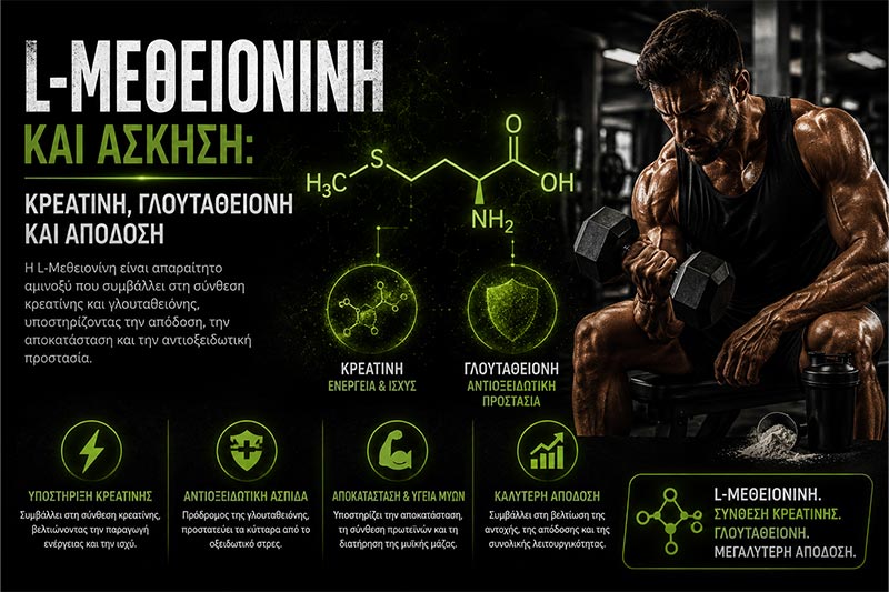L-Methionine and Exercise: Creatine, Glutathione and Performance