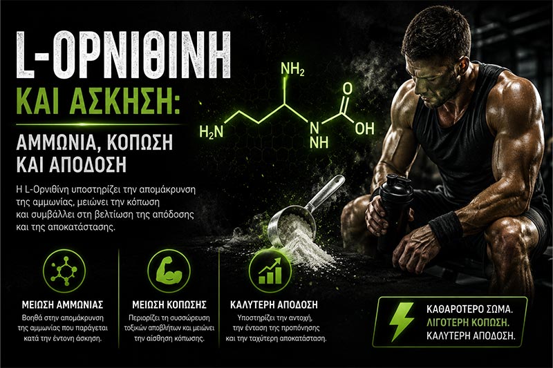 L-Ornithine and Exercise: Ammonia, Fatigue and Performance