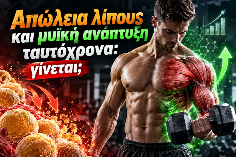 Απώλεια λίπους και μυϊκή ανάπτυξη ταυτόχρονα: γίνεται;