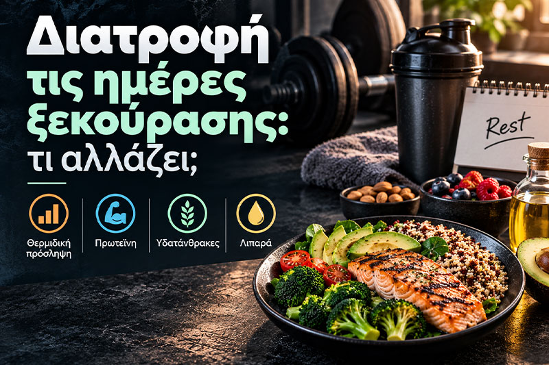 Διατροφή τις ημέρες ξεκούρασης: τι αλλάζει;