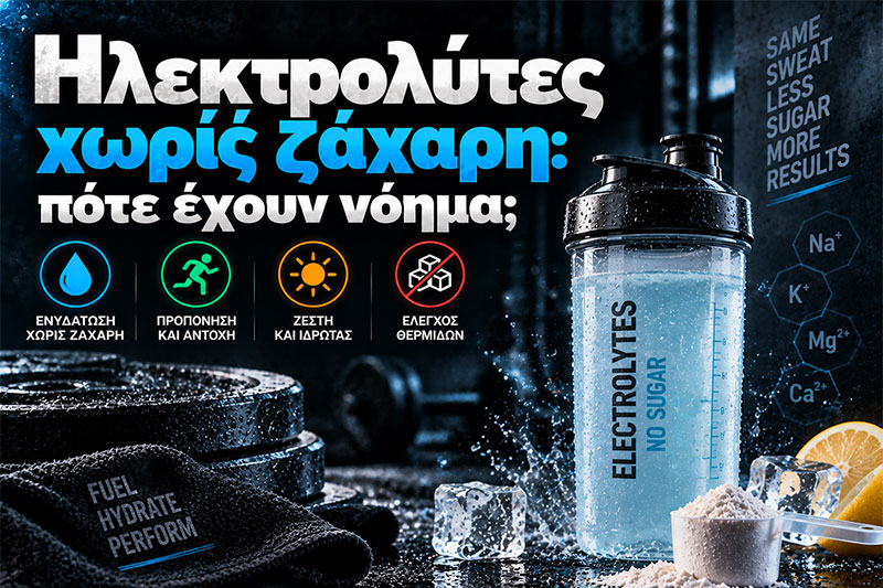 Ηλεκτρολύτες χωρίς ζάχαρη: πότε έχουν νόημα;