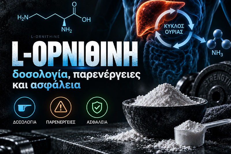 L-Ορνιθίνη: δοσολογία, παρενέργειες και ασφάλεια