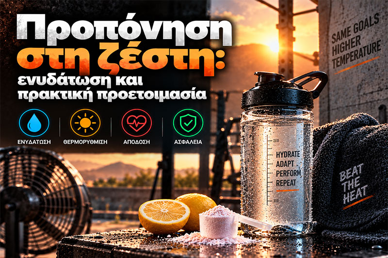 Προπόνηση στη ζέστη: ενυδάτωση και πρακτική προετοιμασία