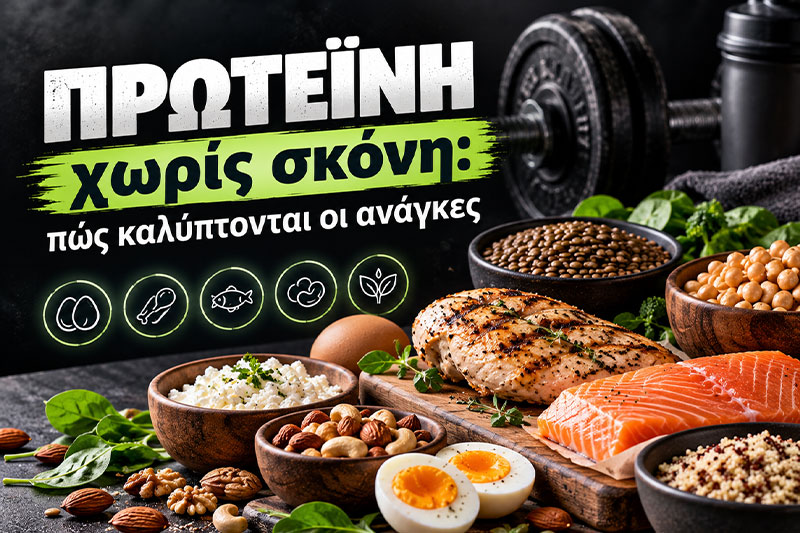 Πρωτεΐνη χωρίς σκόνη: πώς καλύπτονται οι ανάγκες