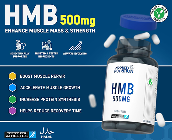 Applied Nutrition HMB 500mg 120 Caps | HMB | Katerelos