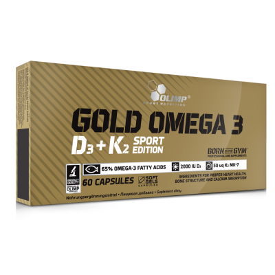 Αθλητική Διατροφή Olimp Gold Omega 3 D3 + K2 Sport Edition 60 Caps