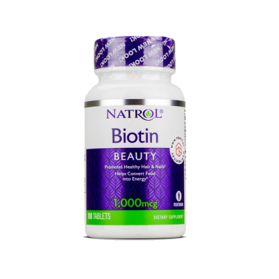 Athlete's Health Natrol Biotin 1000mcg 100 Tabs