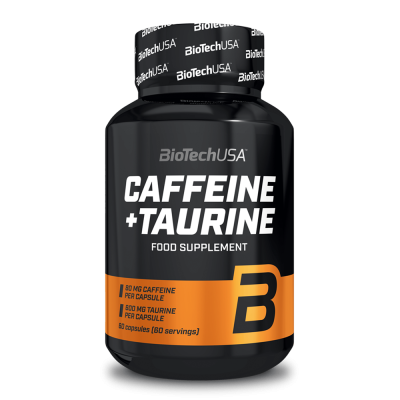 Natural Energy Supplements BioTech USA Caffeine & Taurine 60 Caps