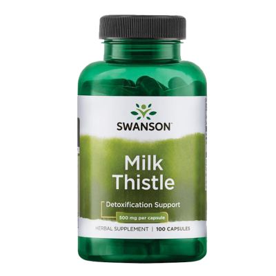 Liver & Detoxification Swanson Milk Thistle 500mg 100 Caps