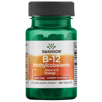 Athlete's Health Swanson Vitamin B-12 Methylcobalamin 2500mg 60 Tabs