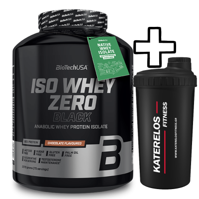    BioTech USA Iso Whey Zero Black 2270g + () Katerelos Fitness Shaker 700ml