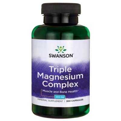 Μεταλλικά Στοιχεία Swanson Triple Magnesium Complex 400mg 300 Caps