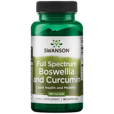 Swanson Full Spectrum Boswellia and Curcumin 60 Caps