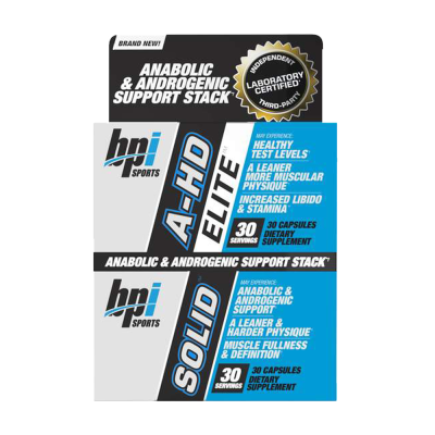 Testosterone BPI Sports A-HD Elite + Solid 30 + 30 Caps