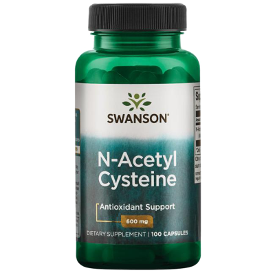 Ήπαρ και Αποτοξίνωση Swanson NAC N-Acetyl Cysteine 600mg 100 Caps