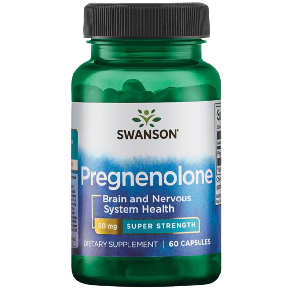 Swanson Pregnenolone Super Strength 50mg 60 Caps