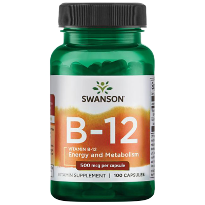 Swanson Vitamin B12 500mcg 100 Caps