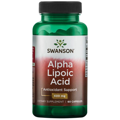 Swanson Alpha Lipoic Acid 600mg 60 Caps