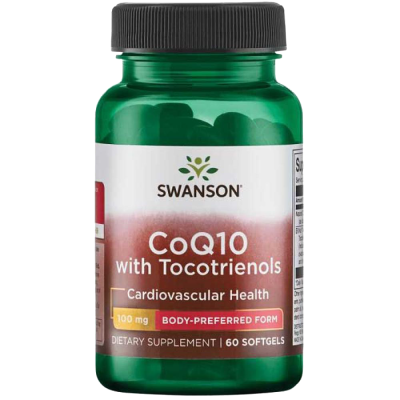 Βιταμίνες Swanson CoQ10 with Tocotrienols 100mg 60 Softgels