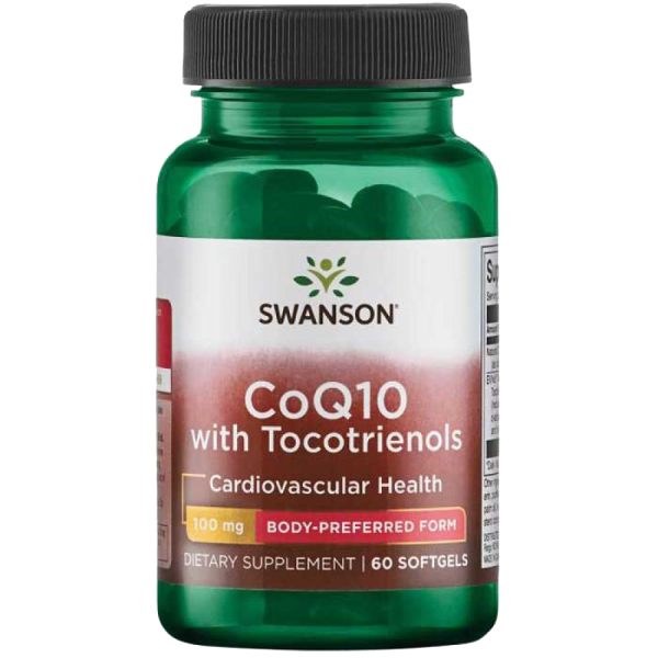 Swanson CoQ10 with Tocotrienols 100mg 60 Softgels