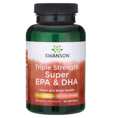 Essential Fat Swanson Triple Strength Super EPA & DHA 60 Softgels