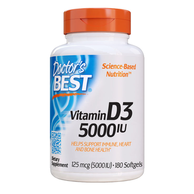 Doctor's Best Vitamin D3 5000IU 180 Softgels