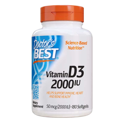 Doctor's Best Vitamin D3 2000IU 180 Softgels