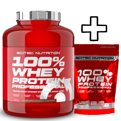   Scitec Nutrition 100% Whey Protein Professional 2350g + 100% Whey Protein Professional 500g