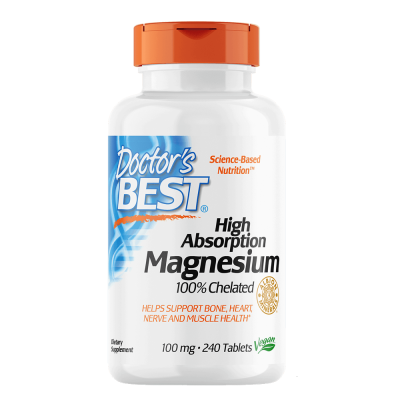   Doctor's Best High Absorption Magnesium 100mg 240 Tabs