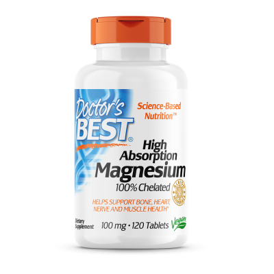 Minerals Doctor's Best High Absorption Magnesium 100mg 120 Tabs