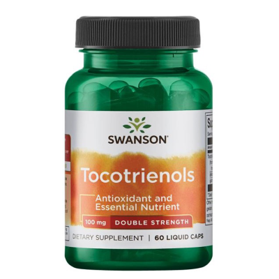 Swanson Tocotrienols Double Strength 100mg 60 Liquid Caps