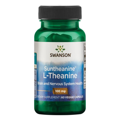 Brain & Memory Swanson Suntheanine L-Theanine 100mg 60 Vcaps