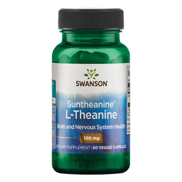 Swanson Suntheanine L-Theanine 100mg 60 Vcaps