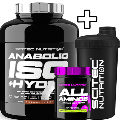    Scitec Nutrition Anabolic Iso+Hydro 2350g + Scitec Nutrition All Aminos 340g + Shaker 700ml