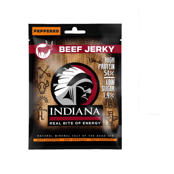 Indiana Jerky Beef Peppered 25g