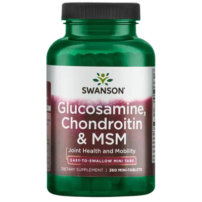 Swanson Glucosamine Chondroitin & MSM 360 Mini-Tabs