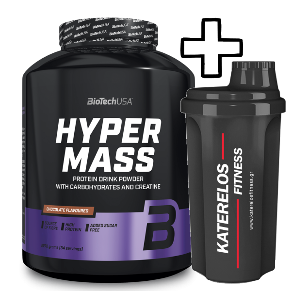 BioTech USA Hyper Mass 2270g + (ΔΩΡΟ) Katerelos Fitness Shaker 700ml