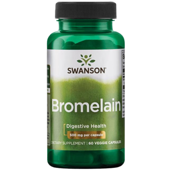 Swanson Maximum Strength Bromelain 1,200 GDU 500mg 60 Vcaps