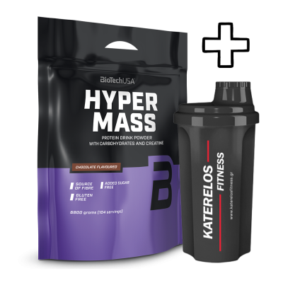 Bestseller Products BioTech USA Hyper Mass 6800g + () Katerelos Fitness Shaker 700ml
