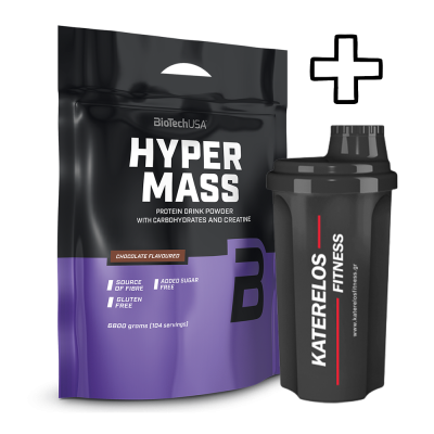 BioTech USA Hyper Mass 6800g + (ΔΩΡΟ) Katerelos Fitness Shaker 700ml