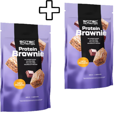 2x | 3x Pieces 2x Scitec Nutrition Protein Brownie 600g