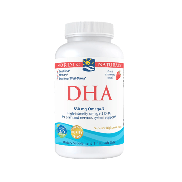 Nordic Naturals DHA 830mg Strawberry 90 Softgels