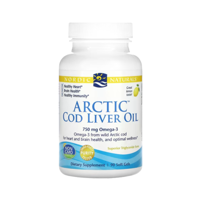 Essential Fat Nordic Naturals Arctic Cod Liver Oil 90 Softgels