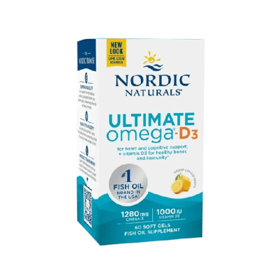 Omega-3 Nordic Naturals Ultimate Omega-D3 1280mg (Lemon) 60 Softgels