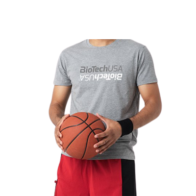 Clothes BioTech USA Lazar Men T-Shirt Grey