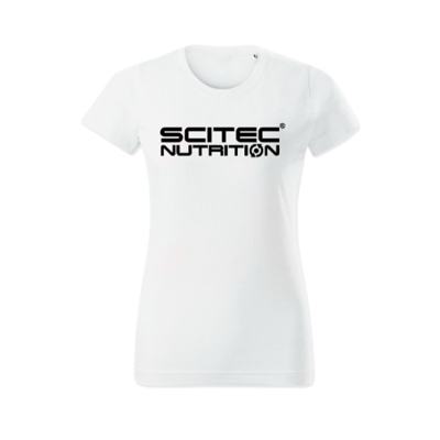 Clothes Scitec Nutrition Basic T-Shirt Women White