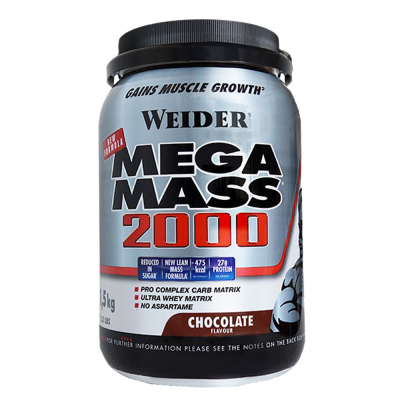 Muscle Mass Growth Weider Mega Mass 2000 1500g
