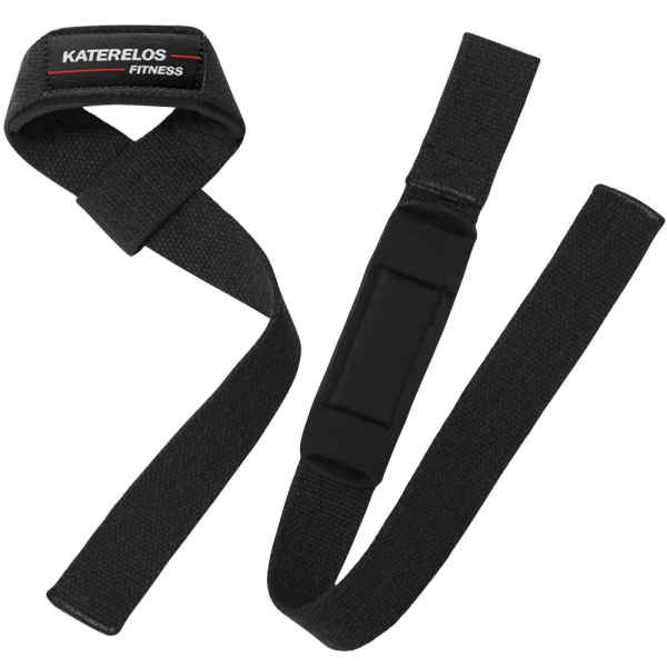 Katerelos Fitness Περικάρπια Άρσης Βαρών Power Straps Black